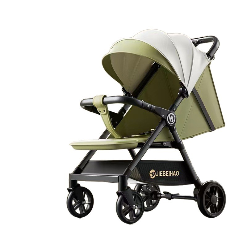 Carrito de bebé transfronterizo, carro plegable, carro ligero para bebés convenientes para salir