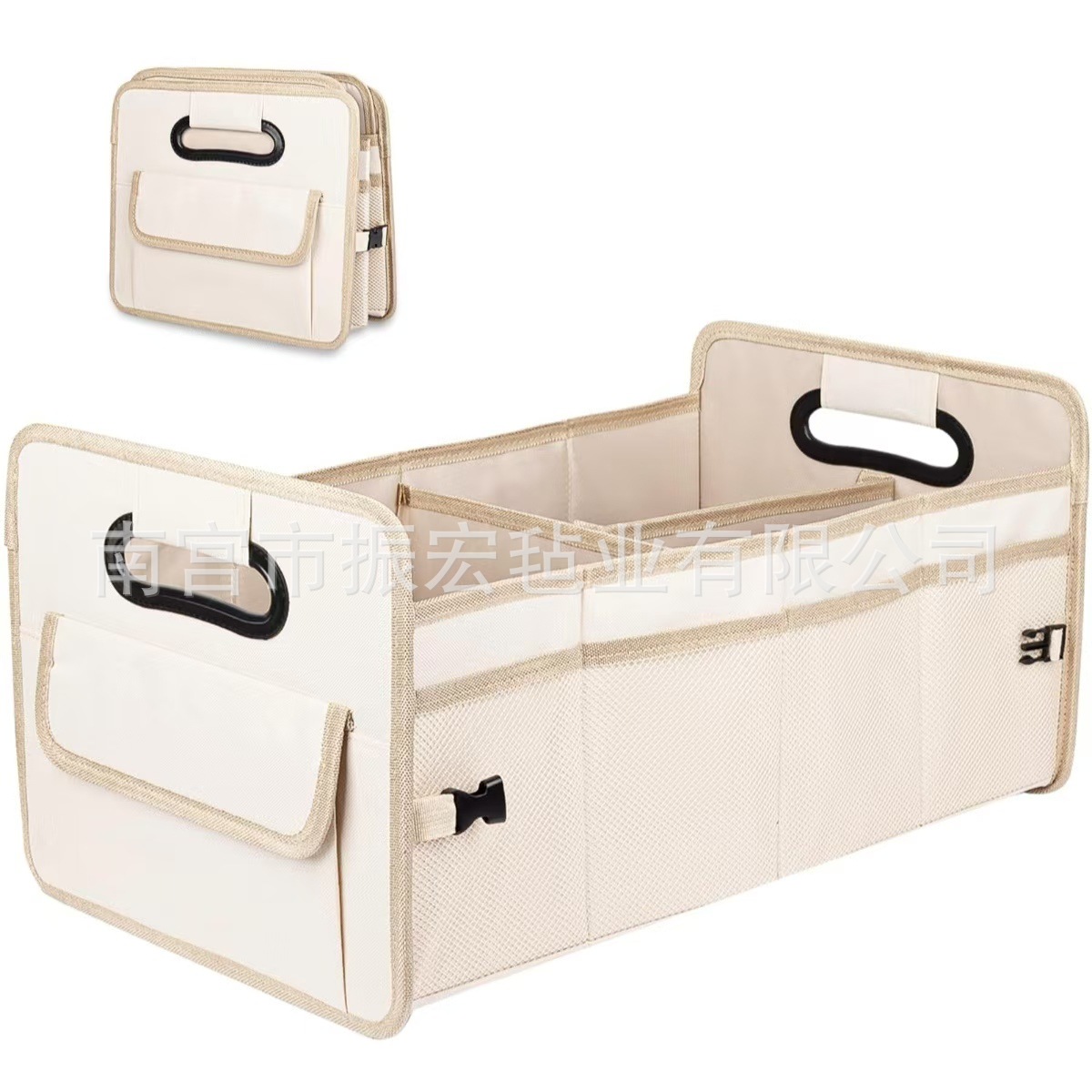 Caja de almacenamiento de automóviles transfronteriza Caja de almacenamiento del maletero Caja de almacenamiento de material de tela Oxford de gran capacidad plegable