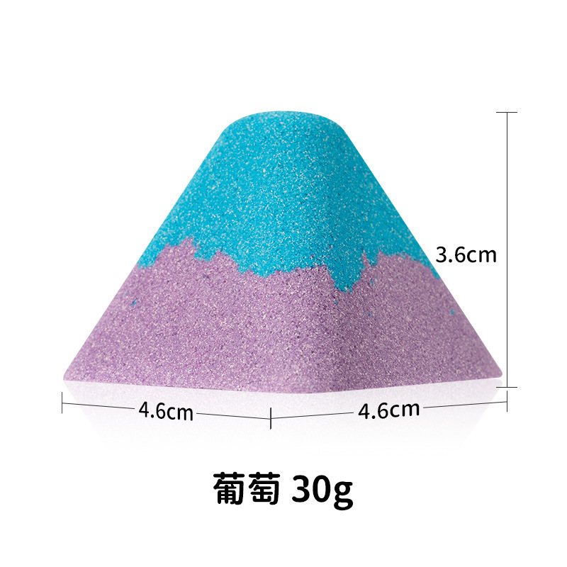 クロスボーダー30gバス塩球卸売り角質足浴丸暖足マッサージ店専用の小さな火山泡足球カスタム|undefined