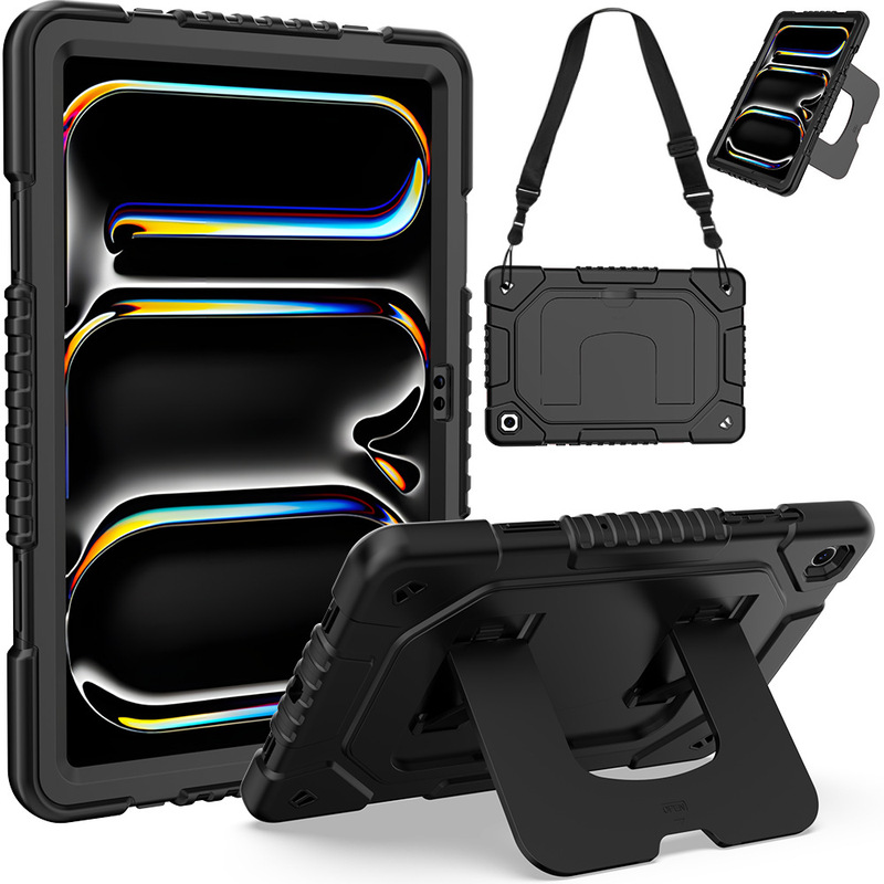 Suitable for Samsung Tab A11+ Tablet Protective Case, Full Coverage 11inch Protective Case A9Plus with Integrated Shoulder Strap to Prevent Falls Suitable for Samsung Tab A11+ Tablet Protective Case, Full Coverage 11inch Protective Case A9Plus with Integrated Shoulder Strap to Prevent Falls