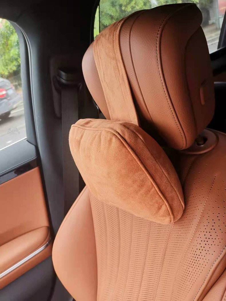 Suitable for the new upgrade S400 Mercedes-Benz Maybach S-Class Orange headrest neck pillow cervical spine car waist pillow