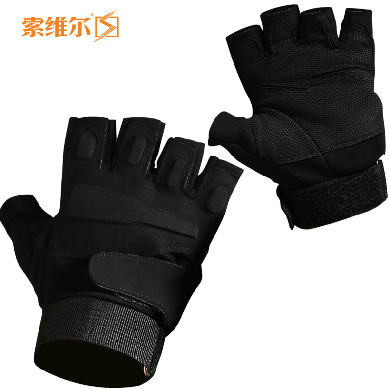 Fitness medio dedo guantes transpirable antideslizante resistente al desgaste deportes Palm protección hombres y mujeres bicicleta fuerza entrenamiento muñeca guantes