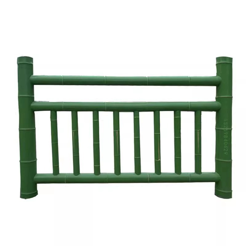 Aleación de aluminio imitación de bambú cerca de jardín de acero inoxidable imitación de bambú cerca de jardín de hortales imitación de bambú cerca de bambú al aire libre