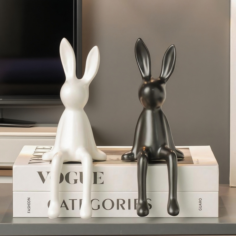 Model Room Office Creative Living Room Entrance Rabbit Decoration Home Furnishings Tv Cabinet Popular Wine Cabinet