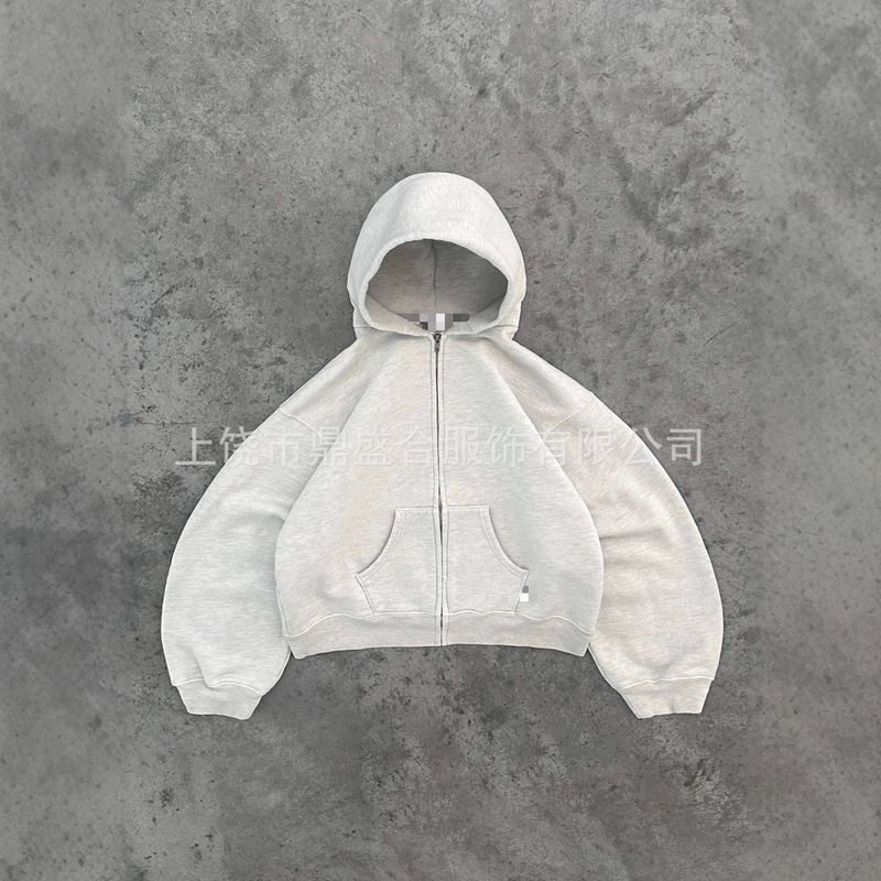 欧美春夏季新款美式高街潮流风印花拉链连帽衫卫衣套装|undefined