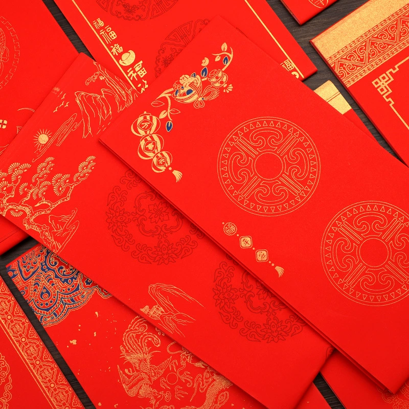 Карамельная красящая бумага Wannian красный рисовый бумажный набор для зова каллиграфии и парного конверта рукописной запчасти пять символов семи символов красная бумага благословения вочки оптовая торговля