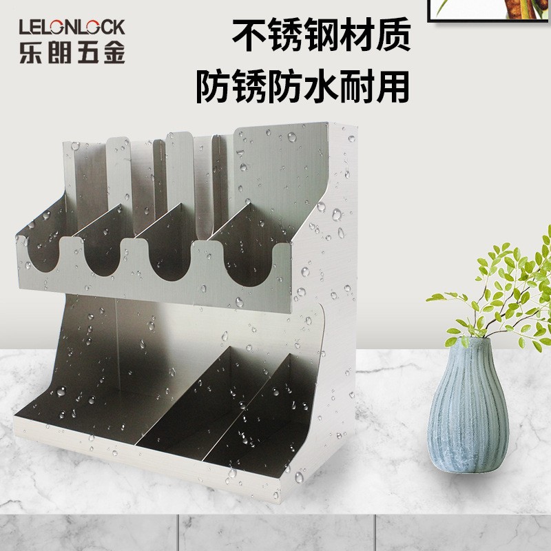 Acero inoxidable 304 taza de papel titular leche tienda de té estante de almacenamiento desechable taza separador barra de café caja de almacenamiento de paja