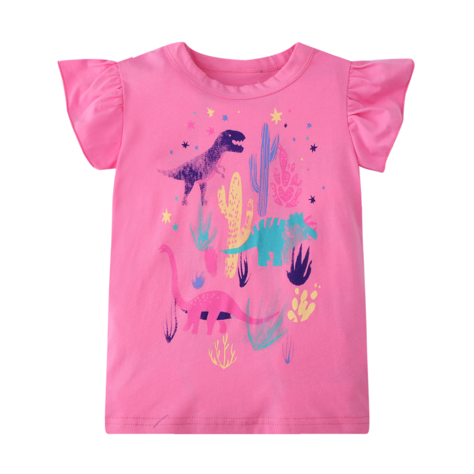 Gold treasure童装2021新款棉男女童短袖T恤中小童装批发儿童T恤|ms