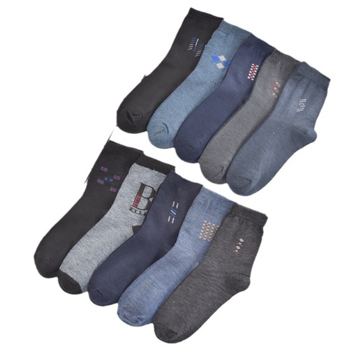 Wholesale socks for middle-aged and elderly men, casual mid-calf socks, elderly socks for autumn and winter, large foot board, street stall supply wholesale