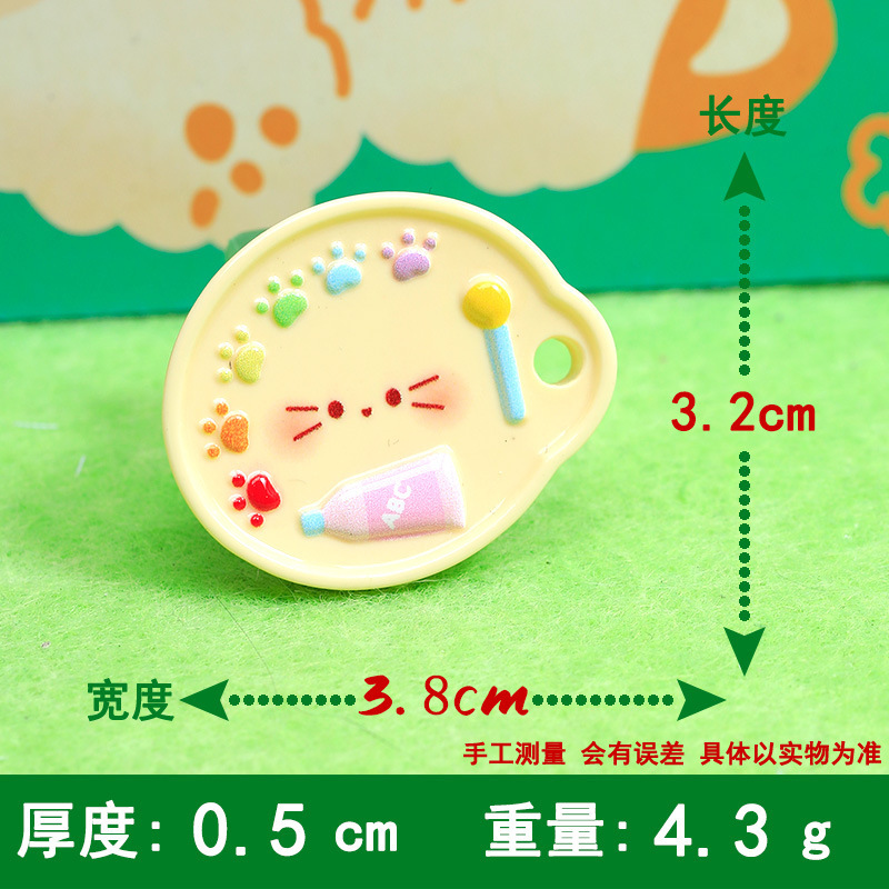 かわいいニャーナイプレート食品とおもちゃ漫画手作り diy ジュエリークリーム接着剤樹脂小物アクセサリーホールシューズバックル素材|undefined