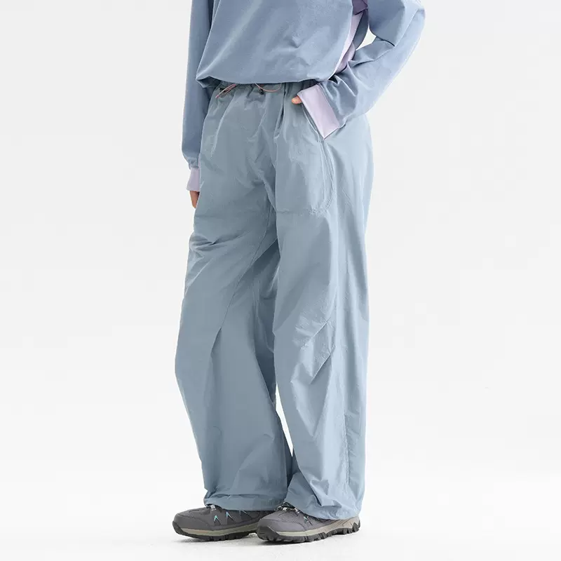 轻量化户外机能工装伞兵长裤防水防风速干抗撕裂纯色夏季直筒宽松
