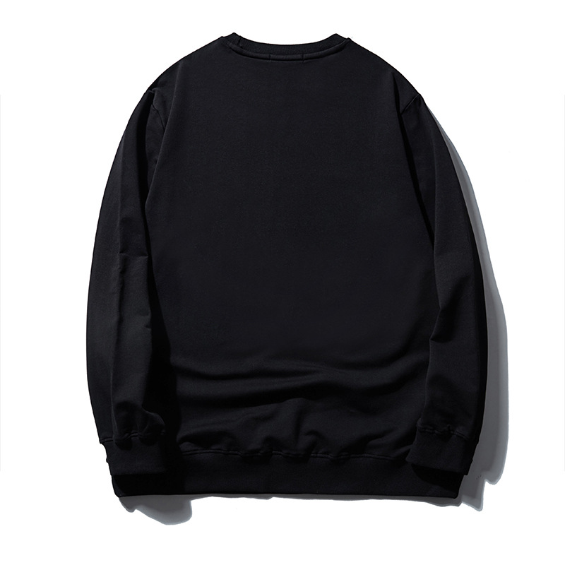 Vêtements pour hommes Marque de mode grande taille vêtements pour hommes automne lettre estampage à chaud impression bas hommes grande taille pull ample_voghion.com