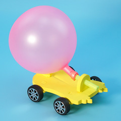 DIY balloon-powered race car science experiment kit for primary school students, educational toy, technology and craft kit, new