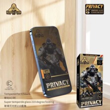 黑金刚25度防偷窥钢化膜 适用苹果15/16/17PROMAX保护膜跨境货源