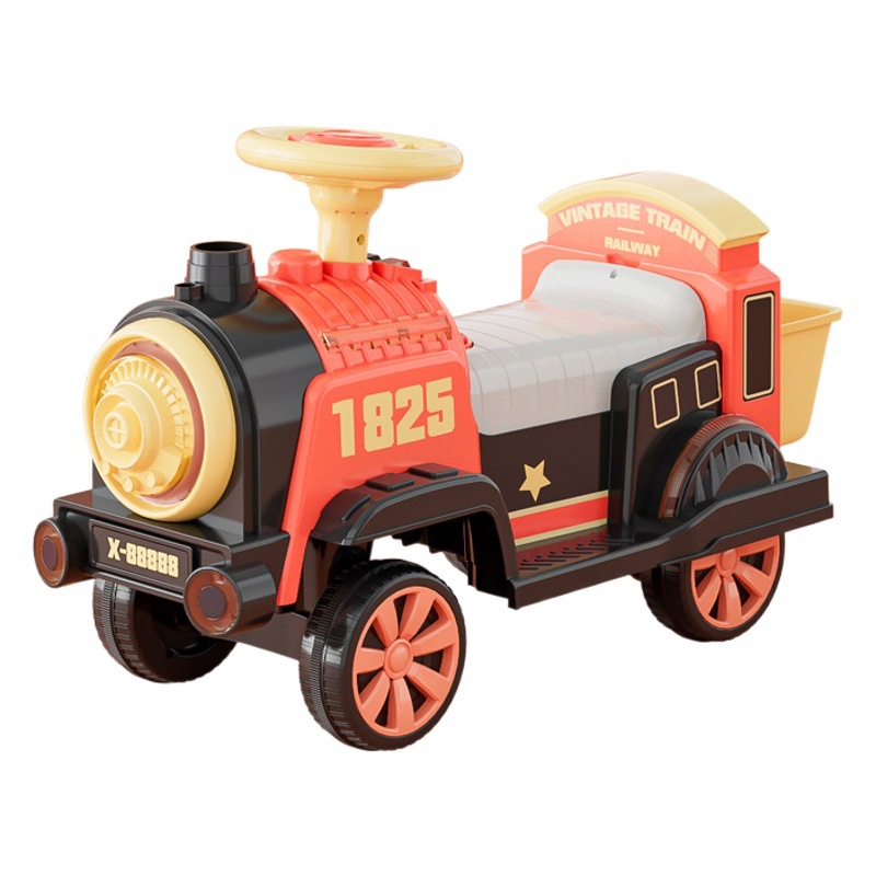 Control remoto de los niños de la vía del tren eléctrico portátil recargable niños y niñas cochecito eléctrico coche de juguete