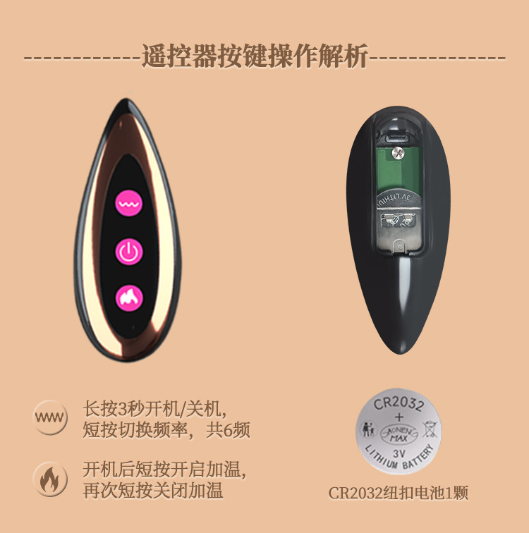 Jiuai Electric Retractable Silicone Dildo Soft Flesh Adult Masturbation Toy — detail image 28