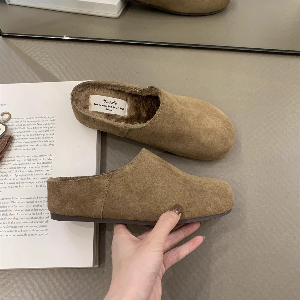 Высокие флисовые демисезонные туфли на платформе, 3 см