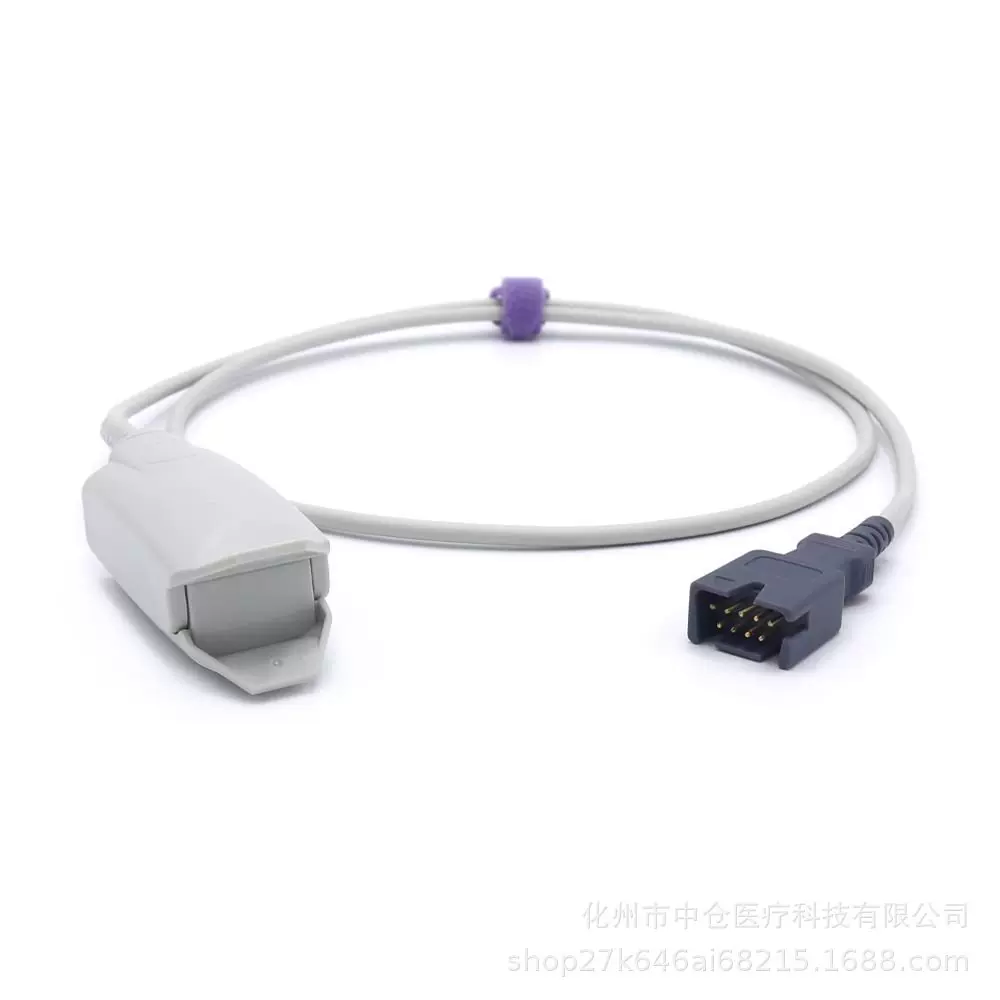 监护仪兼容9针迈心诺分体血氧探头传感器搭配延长线转接线电缆