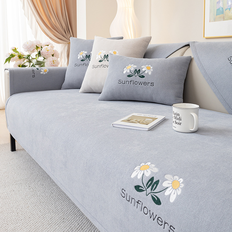 Rutschfestes Sitzkissen mit stilvollem Blumenmuster, ganzjährig im Wohnzimmer einsetzbar, in verschiedenen Größen und Farben erhältlich_voghion.com