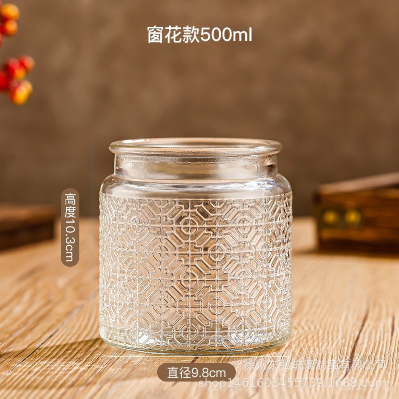 Frasco de almacenamiento retro apto para alimentos, frasco de almacenamiento para granos de café y zumos, frasco sellado, frasco de vidrio para té, transparente
