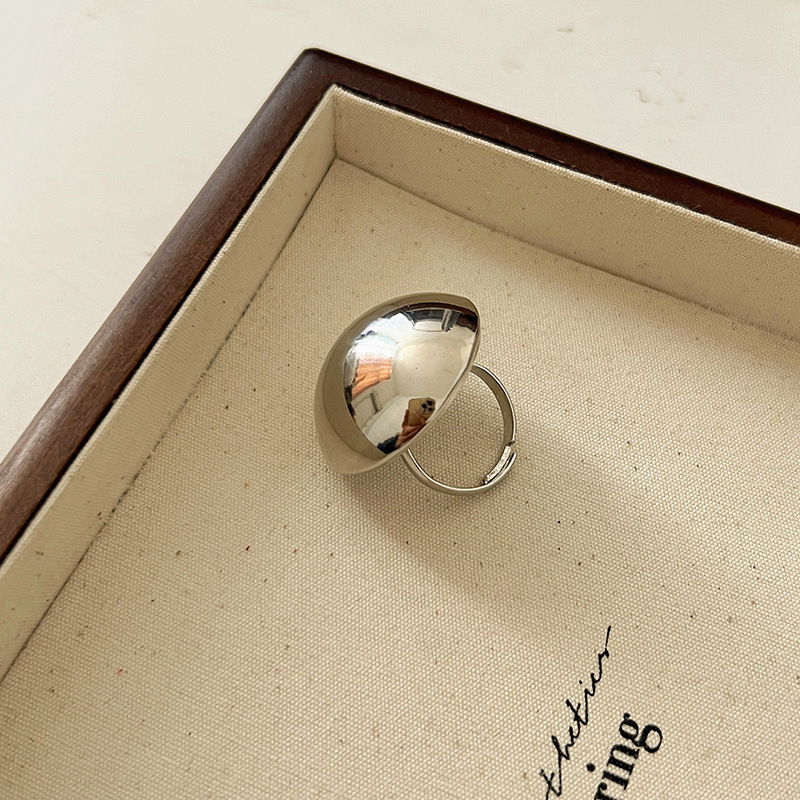 Solid Color Pattern Simple Style Classic Style Solid Color Alloy Plating Women's Rings