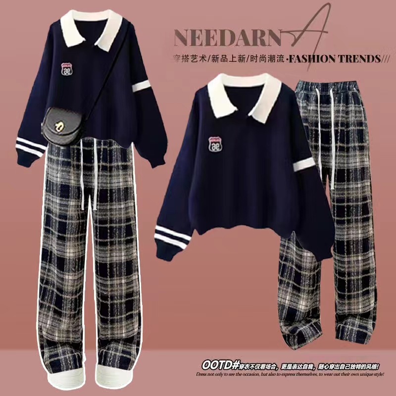 navy blue navy blue Pair Pants (fleece-lined)
