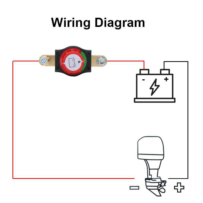 Power Cut-Off Main Switch, Power-Off Switch, Hexagonal Knob, Car Modification Extension Accessories, Power Battery Switch