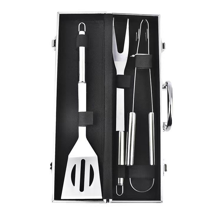 Juego de Utensilios para Barbacoa con Maletín de Aluminio de Acero Inoxidable para Exteriores image 5
