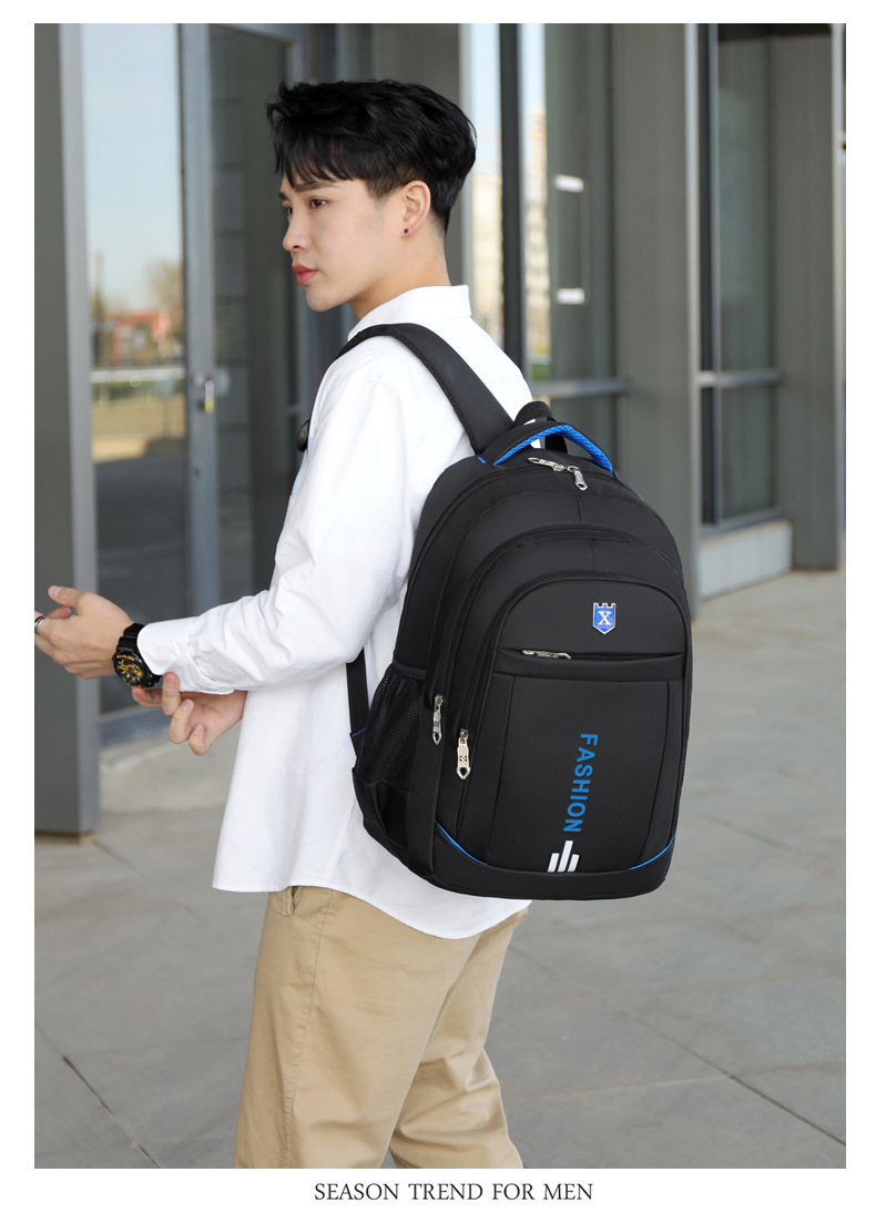 Wholesale New Men's Computer Backpacks Logo Casual Fashion Travel Bag display picture 26