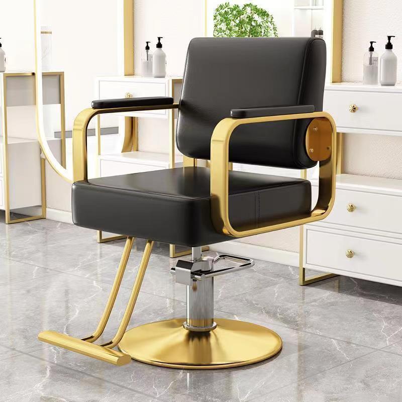 Peluquería Silla de pelo salón especial de corte de pelo taburete de alto grado teñido caliente asiento de elevación silla giratoria de pelo al por mayor