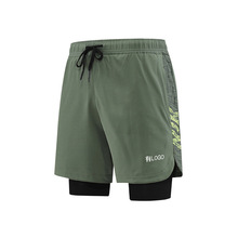 品牌现货冰丝运动田径裤男夏季宽松透气有内胆防走光篮球三分裤潮