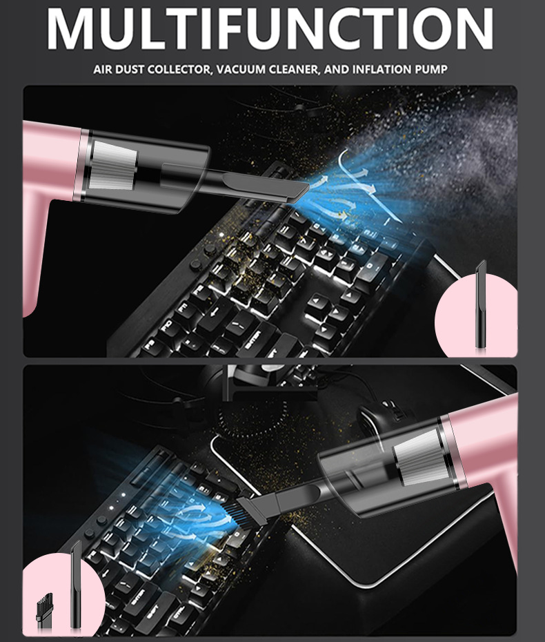 Car Vacuum Cleaner, Handheld Mini Car Vacuum Cleaner, Large Suction Power, Wired Dust Blower, Small Pet Hair Vacuum Cleaner