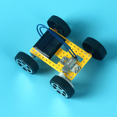 科技小製作迷你太陽能小車模型小汽車玩具學生比賽專用車智能玩具