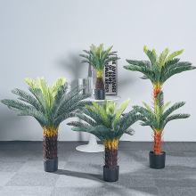 铁树苏铁树仿真绿植室内外轻奢风装饰盆栽落地摆件假树植物盆景