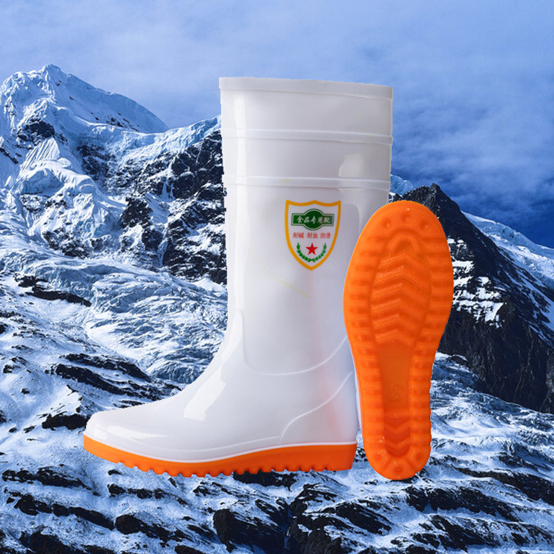 White shoes, work non-slip acid-base boots