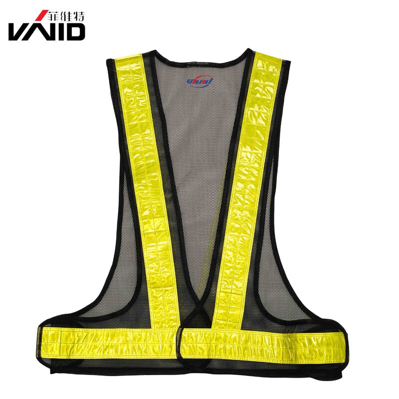 [Wholesale] mesh PVC lattice triangle vest V-shaped reflective clothing adjustable reflective safety clothing