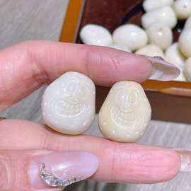 天然象牙果土豆diy配件手工编织手绳项链文玩佛珠时尚配饰品隔珠