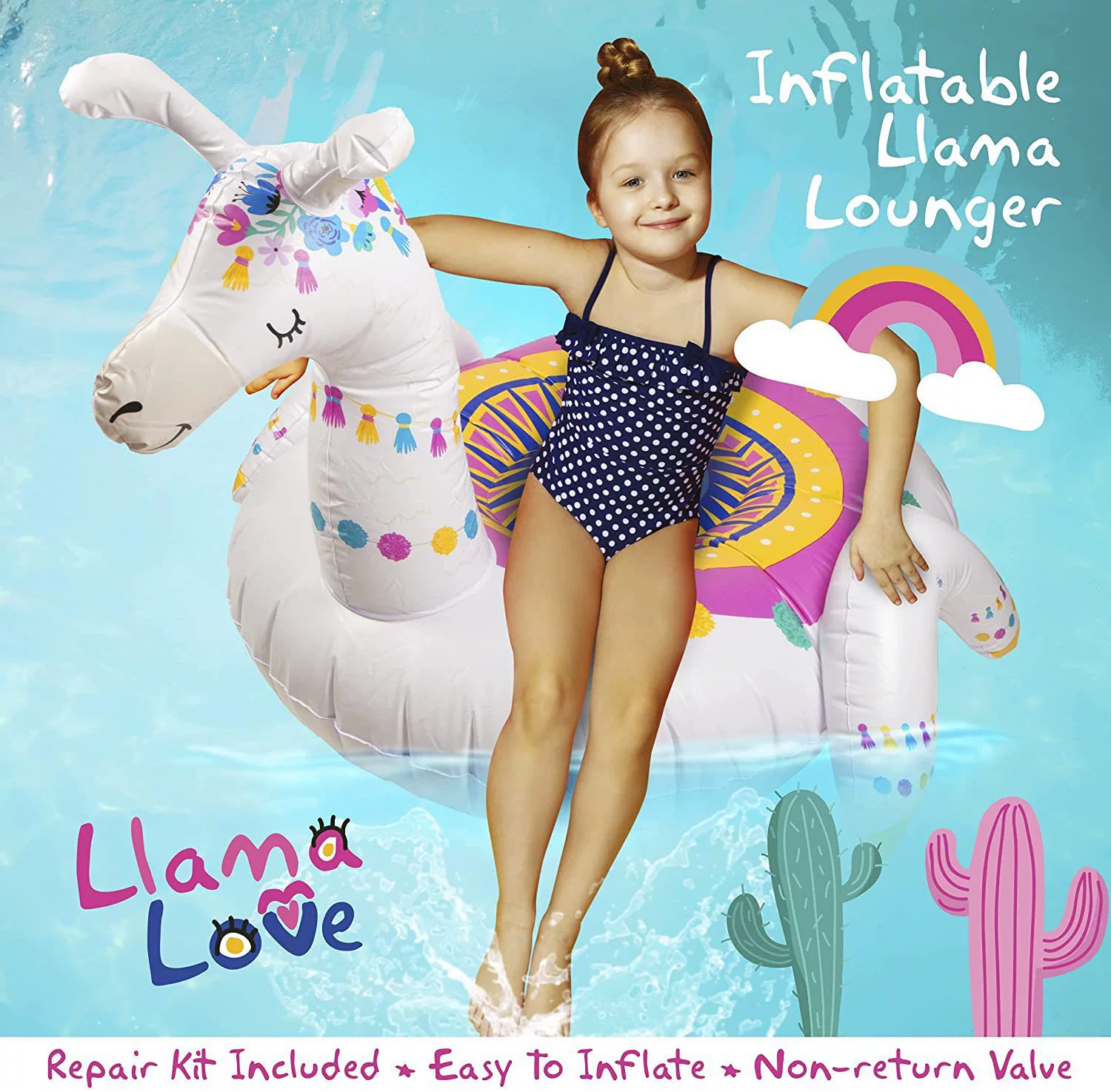 Трансграничная новая надувная Альпака Крепление для воды для взрослых детей Животное динозавр плавающий ряд Чашка отверстие плавающий ряд овец