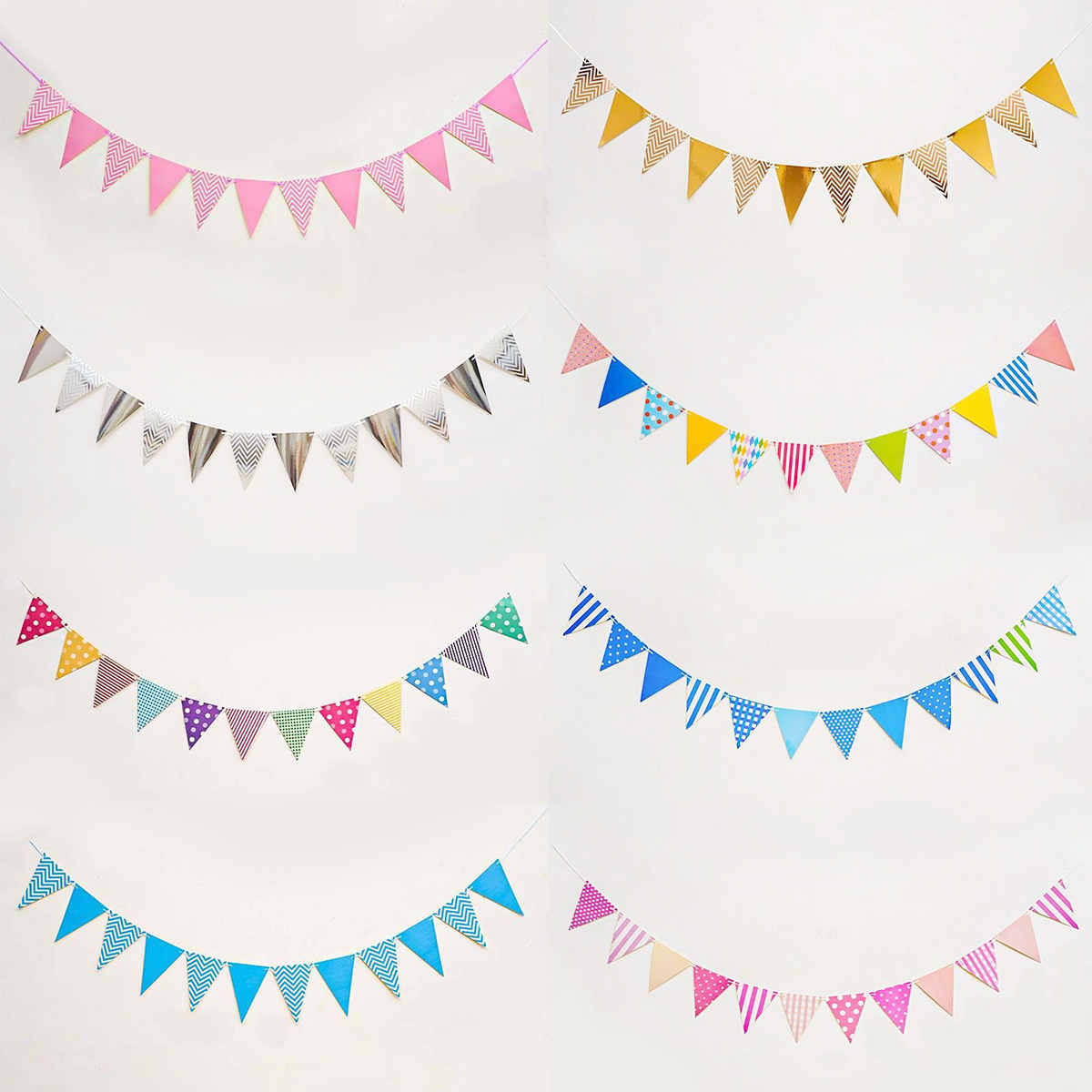 Feliz cumpleaños tira de la bandera para niños decoraciones de cumpleaños bandera de cola de pescado inglesa estampada bandera de dibujos animados