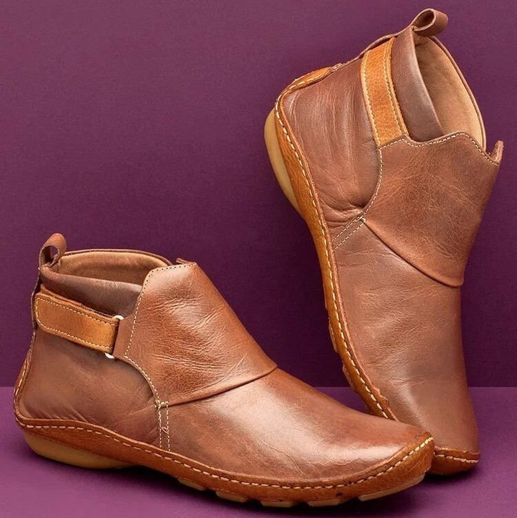 Herren Cowboystiefel aus Leder, Punk, mittelhoher Absatz, spitze Zehenpartie, Slip-On, Reißverschluss, Reise-/Büroschuhe_voghion.com