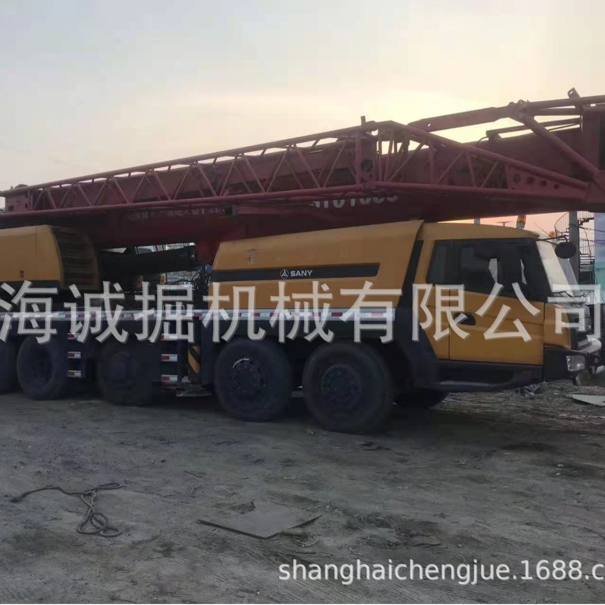 100吨三一吊车 二手三一汽车吊 二手起重机 三一STC1000 外贸出口