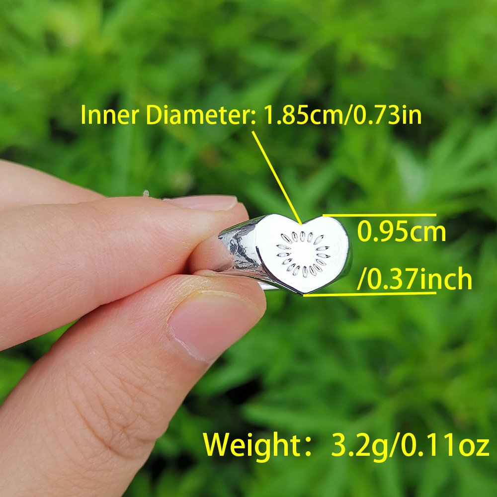 Wholesale Jewelry Metal Heart Wings Ring Nihaojewelry display picture 1