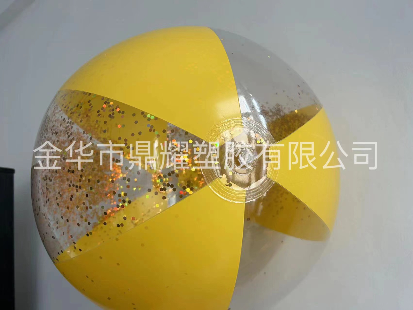 PVC rojo neto transparente jugando en el agua, accesorios de decoración fotográfica, playa al aire libre para niños, bola de lentejuelas inflable Bobo