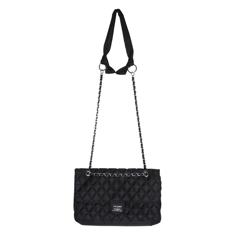 Women's Quilted Chain Shoulder Bag Large Capacity Hobo Handbag_voghion.com