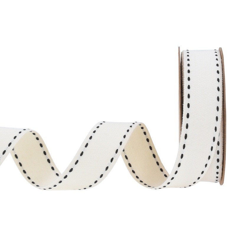 Nuevo temu jumper grueso cinta de algodón línea punteada cinta de embalaje de regalos accesorios para el cabello de prendas de vestir puntos cinta de algodón