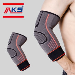 跨境運動護肘亞馬遜批發透氣護肘護具男針織加壓籃球健身運動護肘