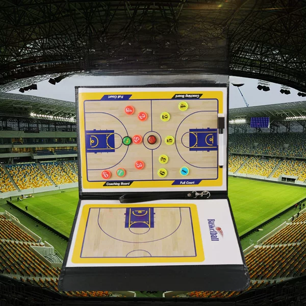 Two-fold and a half basketball tactical board basketball referee coach tactical board folding magnetic two-fold tactical teaching board