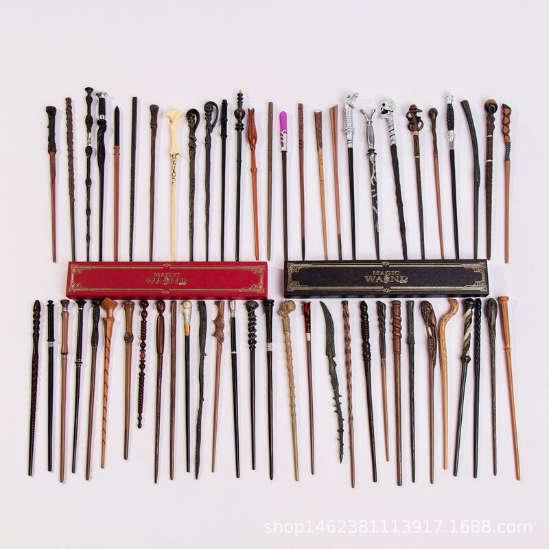 One-Piece Drop-Shipping Ribbon Gift Box with Metal Core Magic Wand, Christmas Creative Gift, Hermione Harry Potter Wand