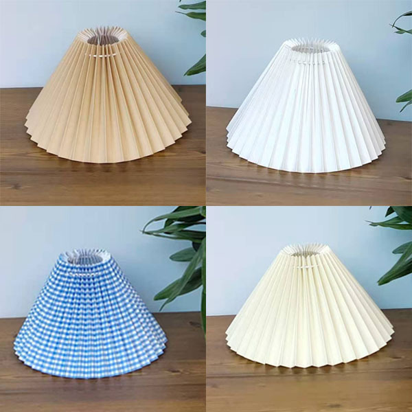 现代简约新中式布艺灯罩外壳E27酒店印花陶瓷台灯壁灯落地灯灯罩