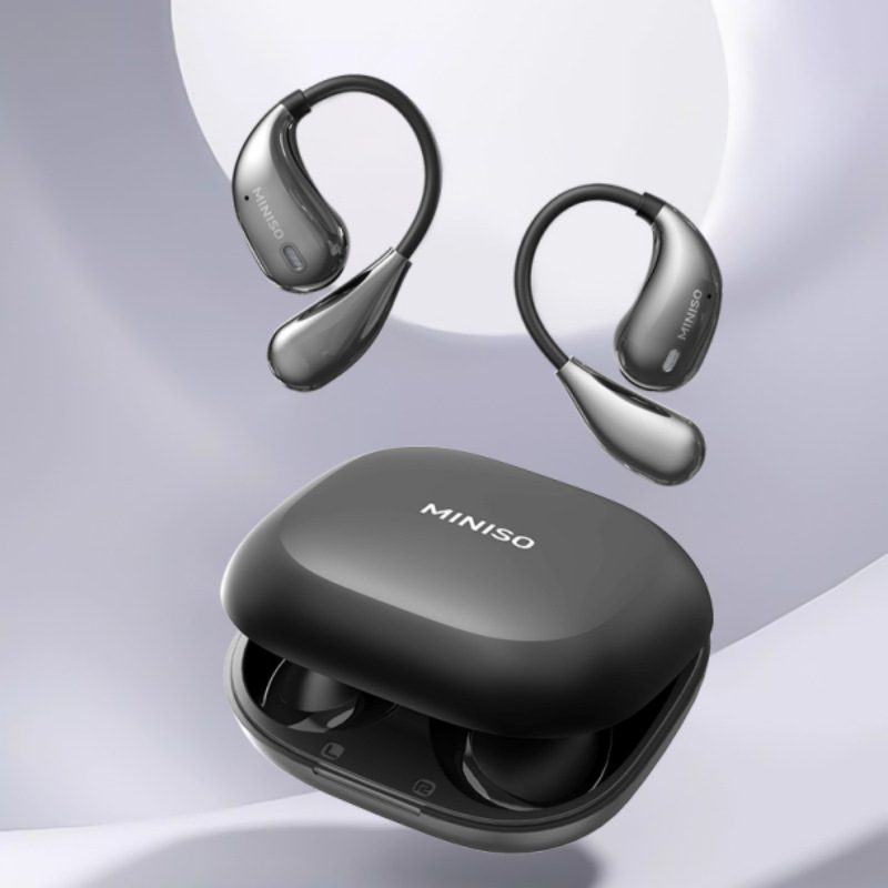 Miniso X33 Ear-Mounted Bluetooth Headset Ows Open Design Suitable for E-Sports Games 2025 New Model